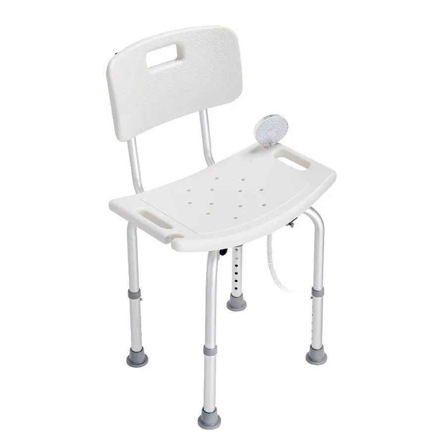 

VEVOR Shower Chair Shower Seat with Back Adjustable Height Shower Stool Shower Chair for Inside Shower Bathtub Non-slip Bathroo
