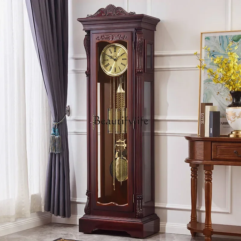 

German Helmler European luxury floor clock Chinese retro pendulum clock