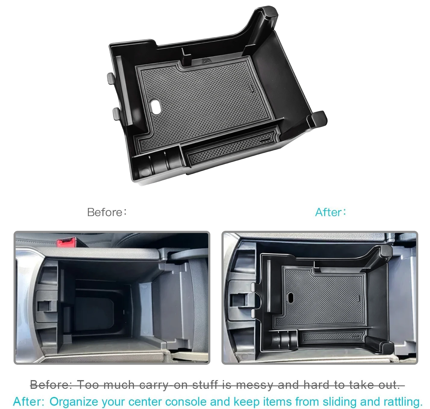 Center Console Tray For 2021-2024 Ford Edge SE/SEL/ST-Line/Titanium/ST  Armrest Box Storage Center Console Organizer Accessories