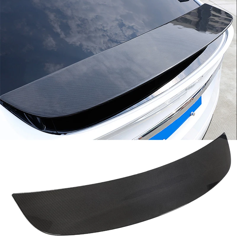 Carbon Fiber Rear Trunk Spoiler Wing For Tesla Model X SUV 2017 - 2020 Car Rear Trunk Boot Lip Wing Spoiler