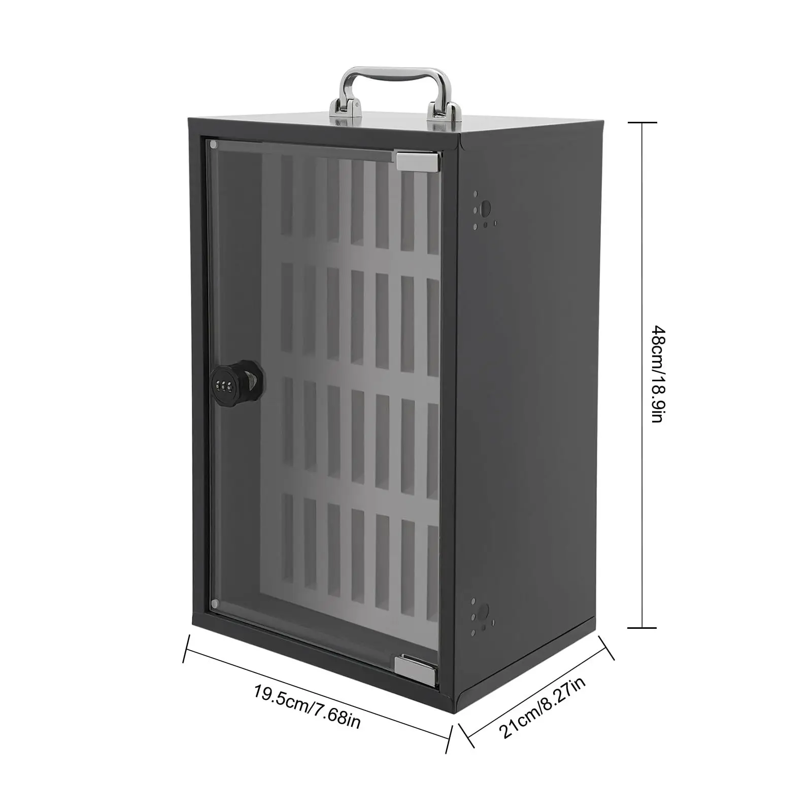 Шкаф для хранения сотовых телефонов Прозрачный шкафчик для сотового телефона для карманного держателя мобильного телефона, настенный и отдельно стоящий с замком, банка