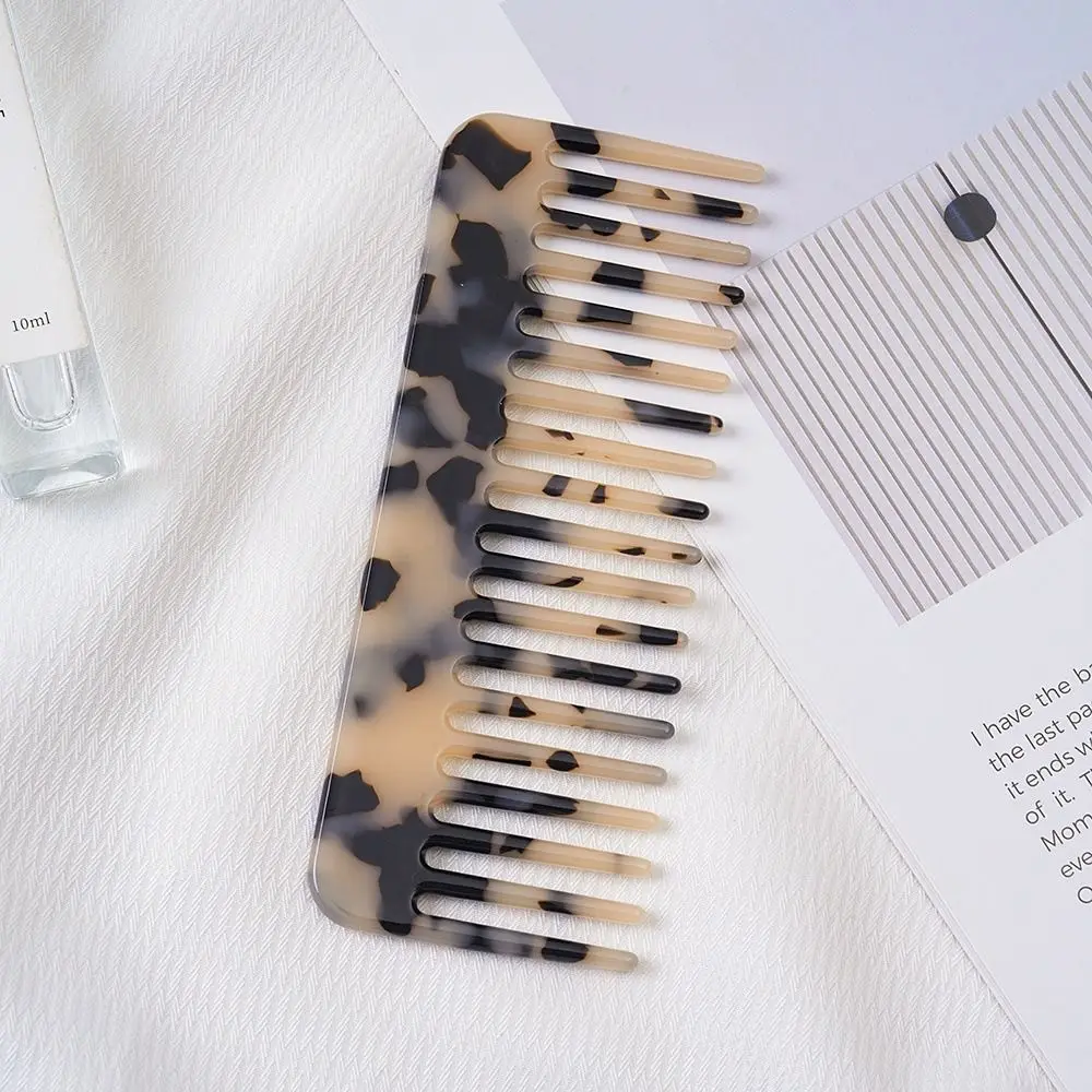 Acetate Sheet Acetate Hair Comb Marble Grain Print Anti Static Marble Pattern Comb Colorful Smooth Polished Surface