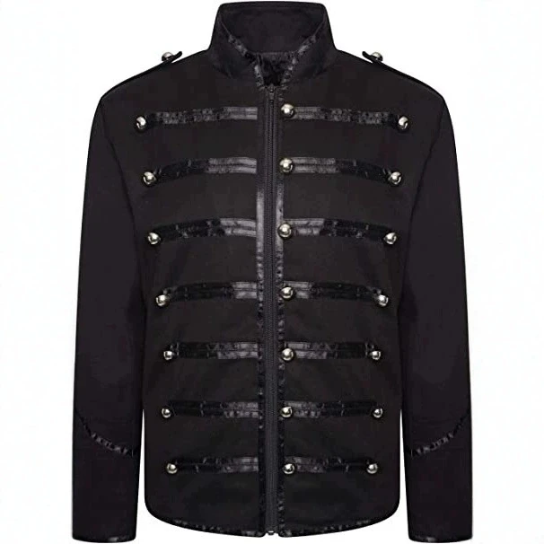 Men's Steampunk Rockstar Jacket Vintage My Chemical Romance Cosplay Outfit Medieval Gothic Noble Coat Night Club Performance - view 3