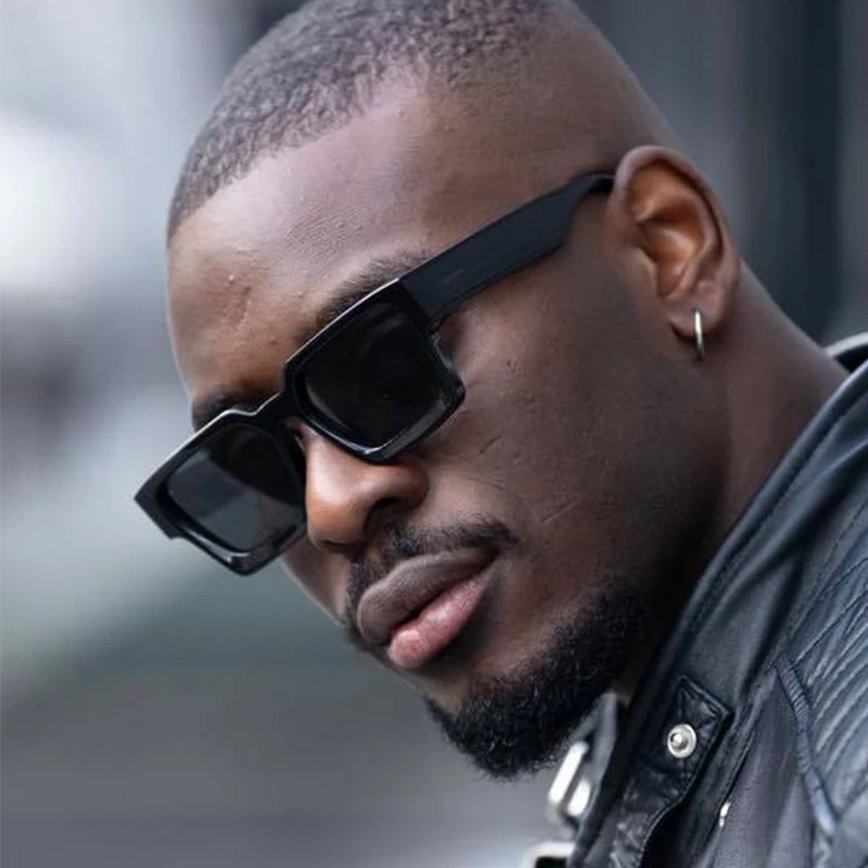 جديد UV400 التدرج مربع النظارات الشمسية الرجال الفاخرة العلامة التجارية مصمم ريترو نظارات شمسية النساء للجنسين Ins شعبية ظلال النظارات #3