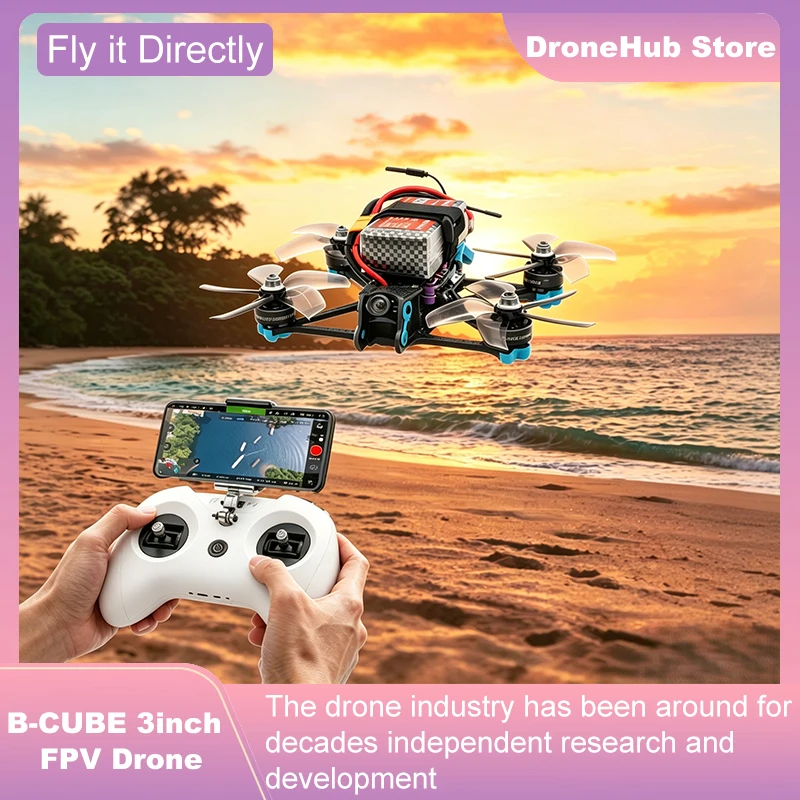 B-CUBE 3inch FPV Drone Frame Kit Carbon Fiber Racing Drone Quadcopter INAV Beatflight F722 F745 Ardupilot Flight Control view 5