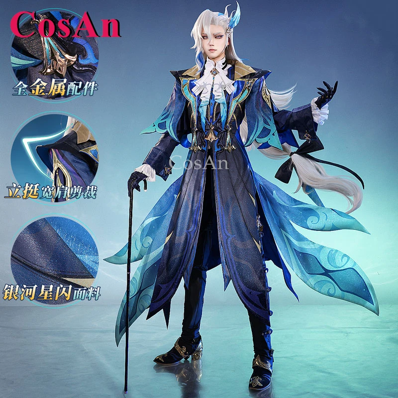 

CosAn Game Genshin Impact Neuvillette Cosplay Costumes Handsome Fashion Battle Uniforms Halloween Party Role Play Clothing New