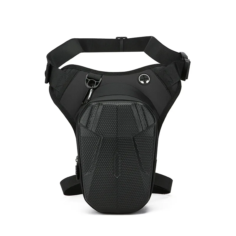 Waterproof Motorcycle Black Leg Bag Crossbody Chest Pack For Men Riding Gear Travel Hard Shell Motorcycle Accessories