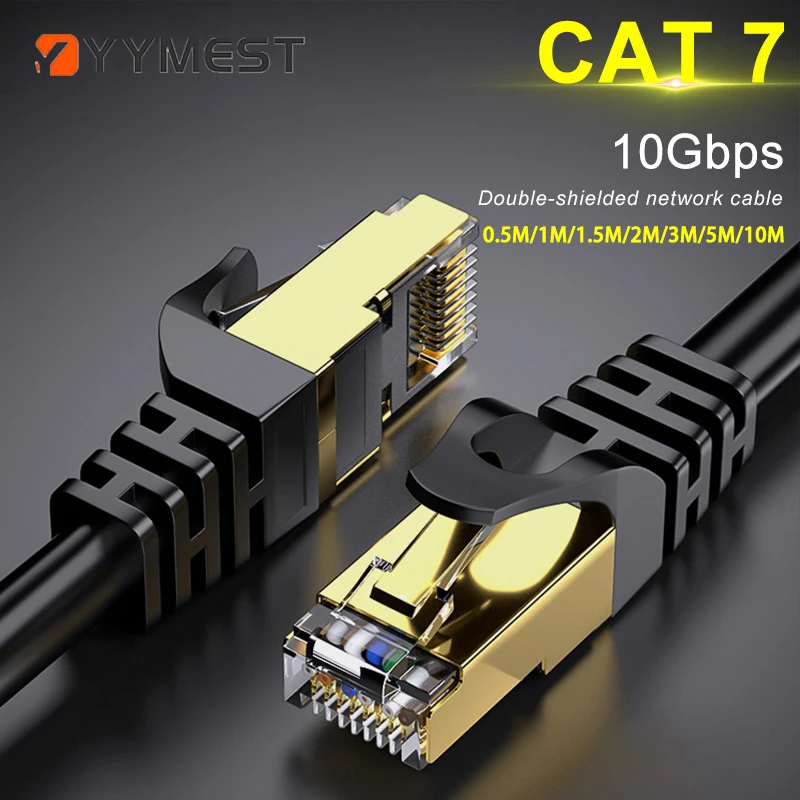 Kabel Ethernet CAT7 10 Gb RJ45 Lan Kabel sieciowy Kabel sieciowy Ethernet Patch Cord CAT 7 Kabel sieciowy do routera komputerowego Laptop