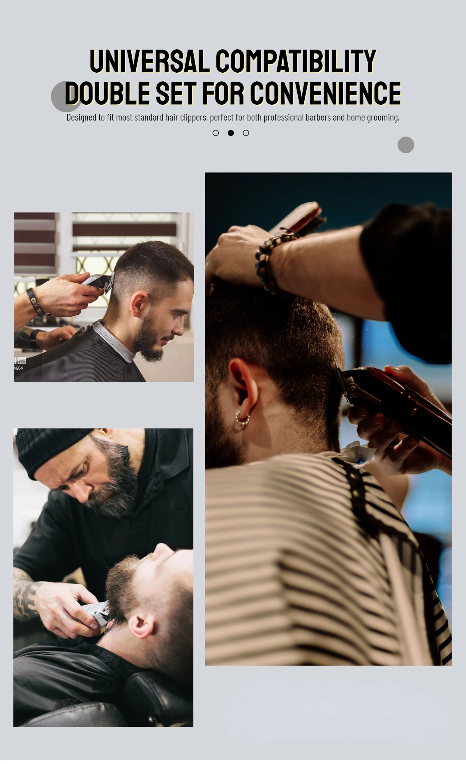 2 Stücke Professionelle Koteletten Friseur Haarschnitt Führungskamm Haarschneidemaschine Grenzkämme Trimmer Wachen Befestigung Styling Werkzeuge 3mm/4,5mm – Detail 7