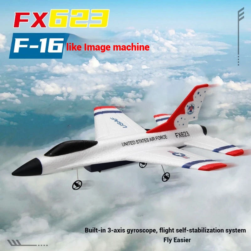 Nuevo Fx623 Avión de Control remoto ala fija dos canales F16 espuma anticolisión modelo de avión juguete avión niños juguetes de vacaciones