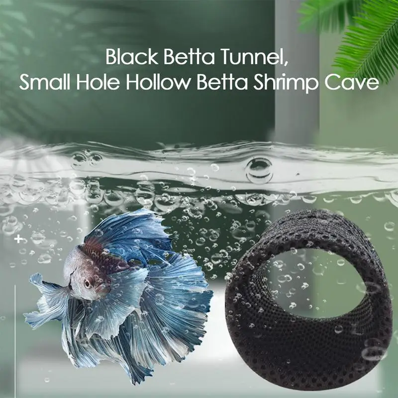 Tunel dla ryb do akwarium Dekoracja akwarium Betta Tunel dla ryb Tunel dla ryb Betta Cave Fish Hide Betta Fish Toys Hollow z przyssawką