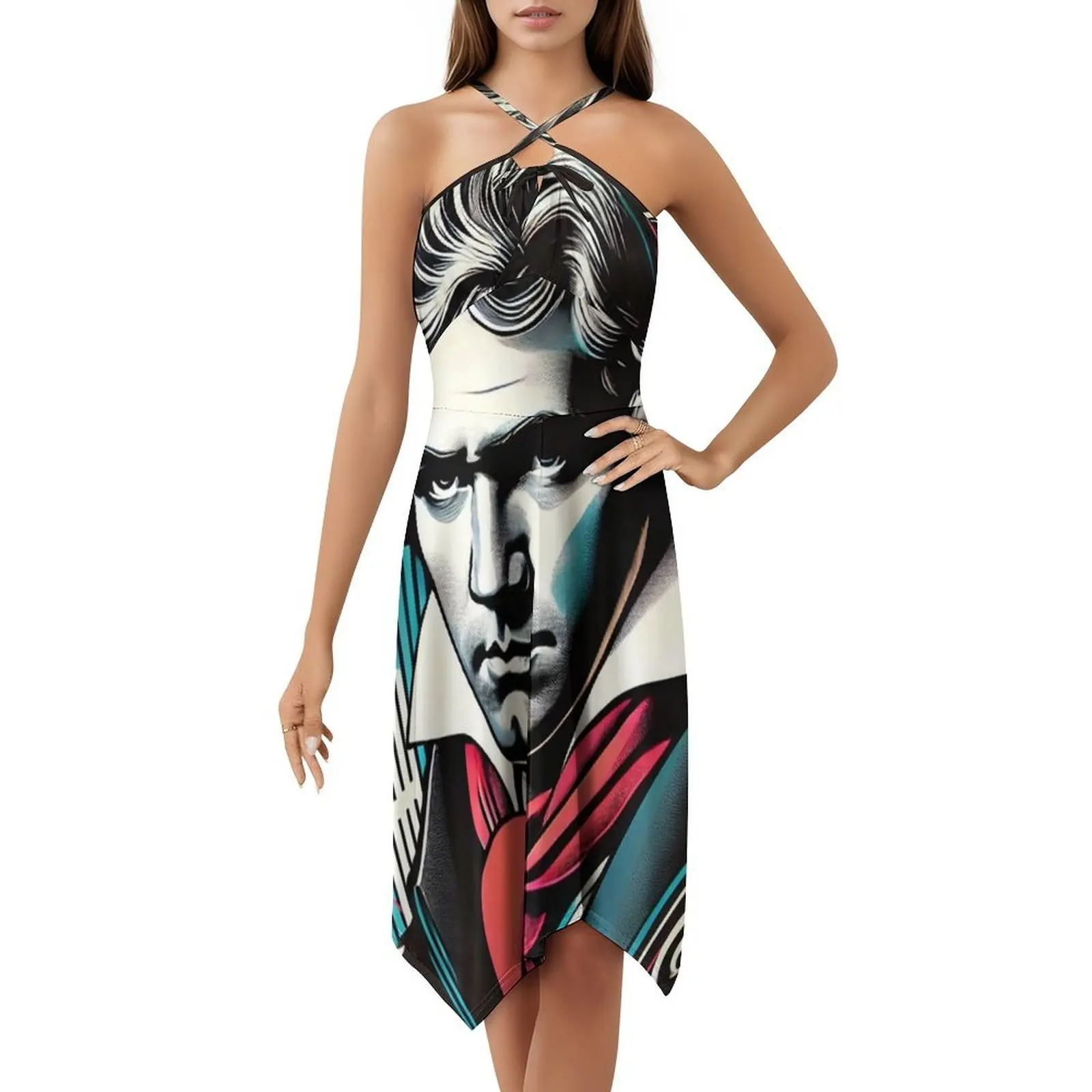 Ludwig Van Beethoven-Amanti della musica Hip Hop Streetwear da donna Abito con stampa grafica Party Club Wear Beethoven Musica classica