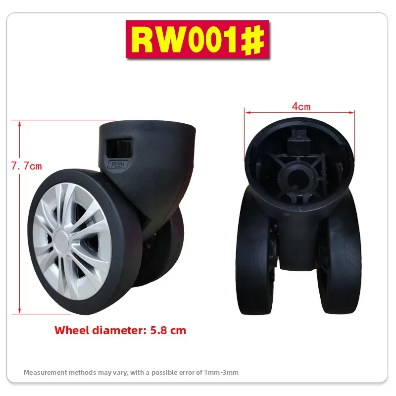 Universal Wheel Luggage Cart Travel Bag Wheel Tool Box Caster Wheel Removal Rim Spring Seasonal Other Accessories