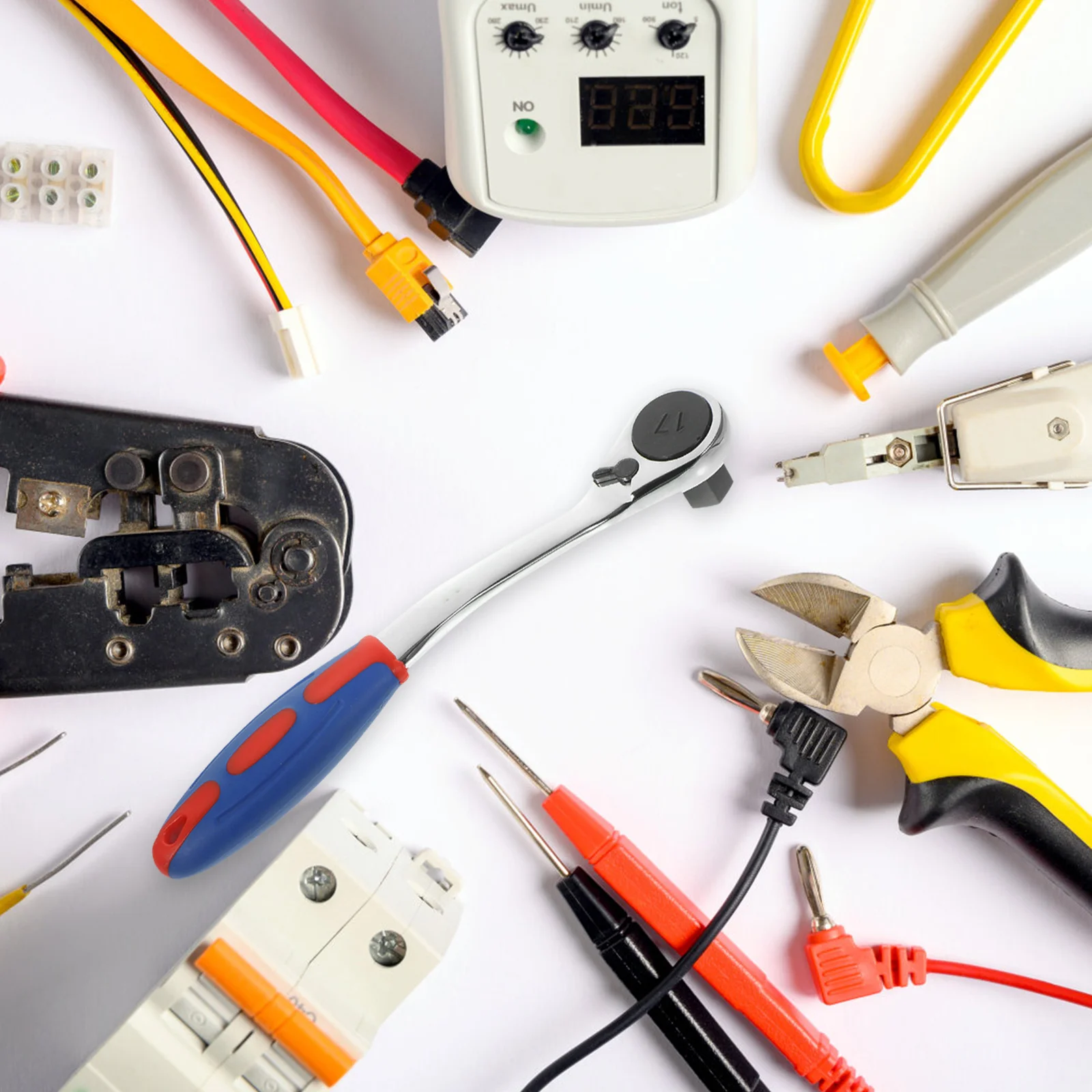 17-mm-Zahn-Ratschenschlüssel, präzisionsbearbeiteter Gehäuse-Schnelldrehmechanismus, geeignet für den privaten und industriellen Einsatz