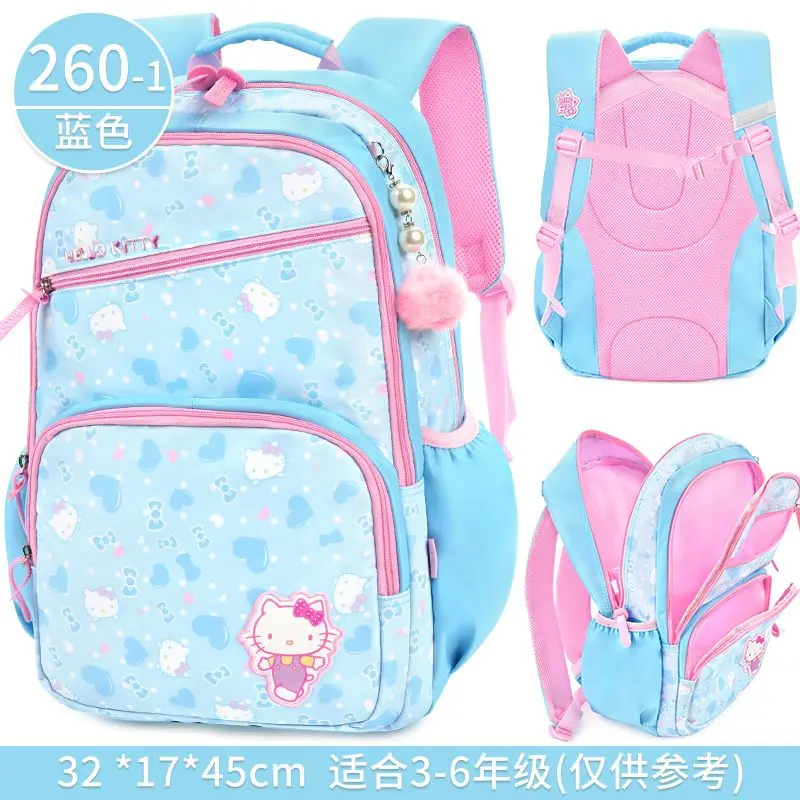 Sanrio Hello Kitty Backpack Mochilas Aestethic Girls' Durable Cute Spine Protection School Bag Kids Bags for Girls Gift