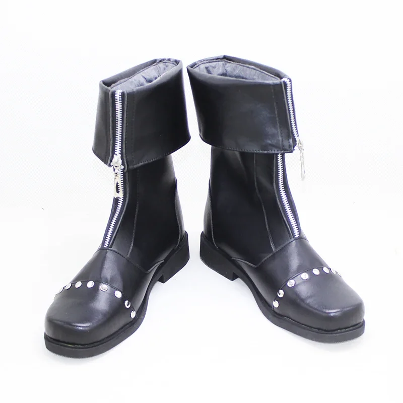 Cloud Strife Cosplay Shoes FF7 Cosplay Prop Halloween Carnival Boots PU Shoes Custom Made