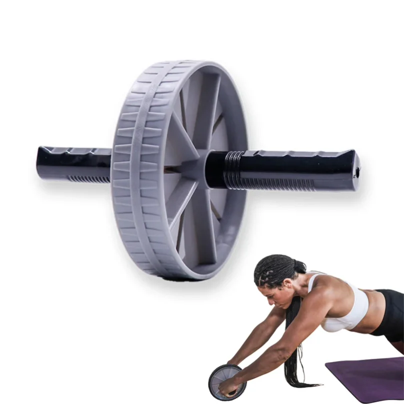 Abdominal Wheel Strong Load Bearing Non-slip Roller Strengthen Muscle Exercise Equipment Fitness Training Home Use Silent