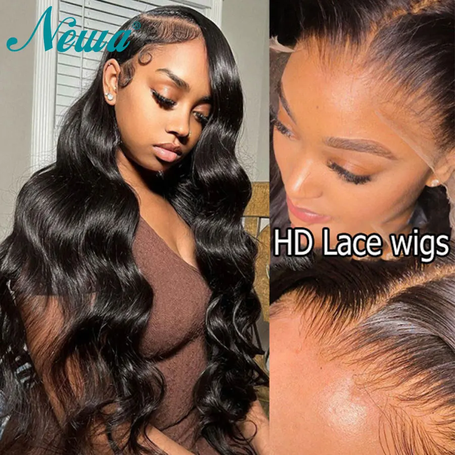 

Newa Hair Real HD Lace Frontal Wig 13x4 Body Wave Human Hair 13x6 HD Lace Front Wig Pre Plucked Invisible HD Lace Wigs For Women