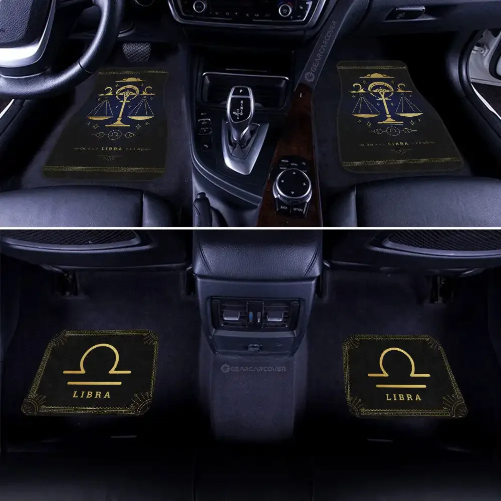 Libra Car Floor Mats Custom Zodiac Car Accessories