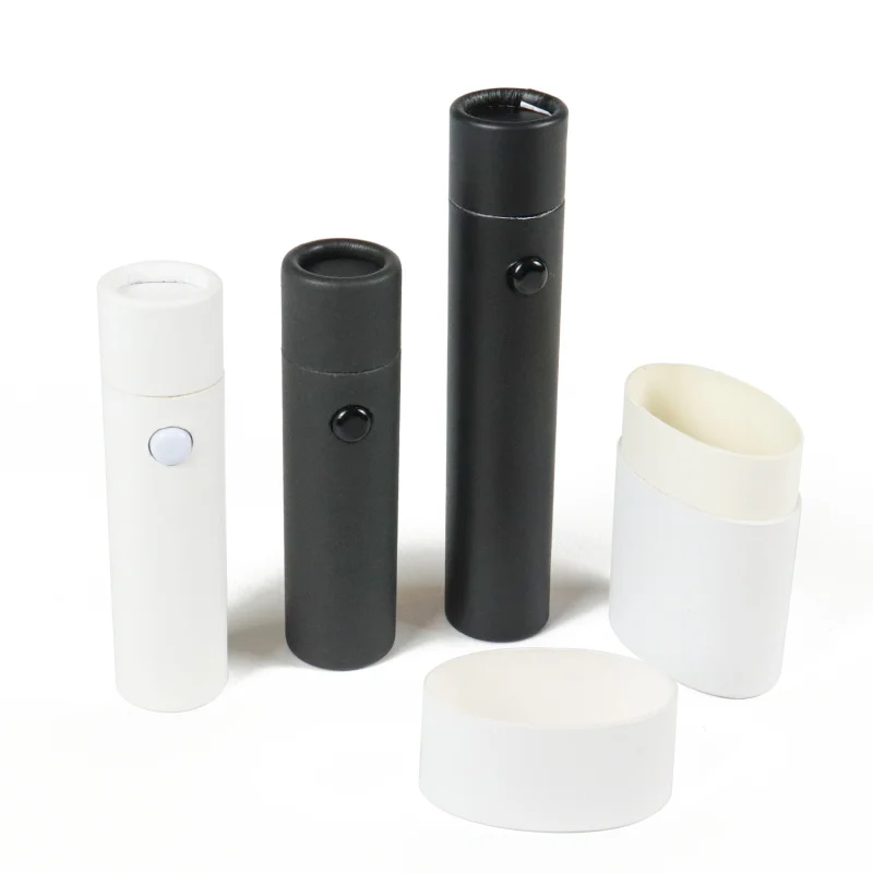 

custom private label lip gloss tube and box personalized reusable round boxes kraft paper tubes packaging oval