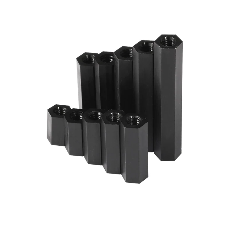 10-50pcs Female To Female Nylon Standoff M2 M2.5 M3 M4 M5*L White Black Pcb Nylon Standoff Spacer Column Plastic Spacing Screws