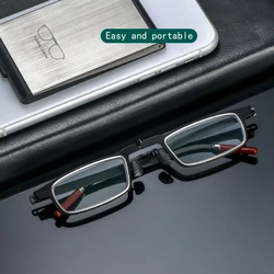 Hd anti-blue light reading glasses Portable ultra-thin mobile phone stand Glasses case unisex computer glasses