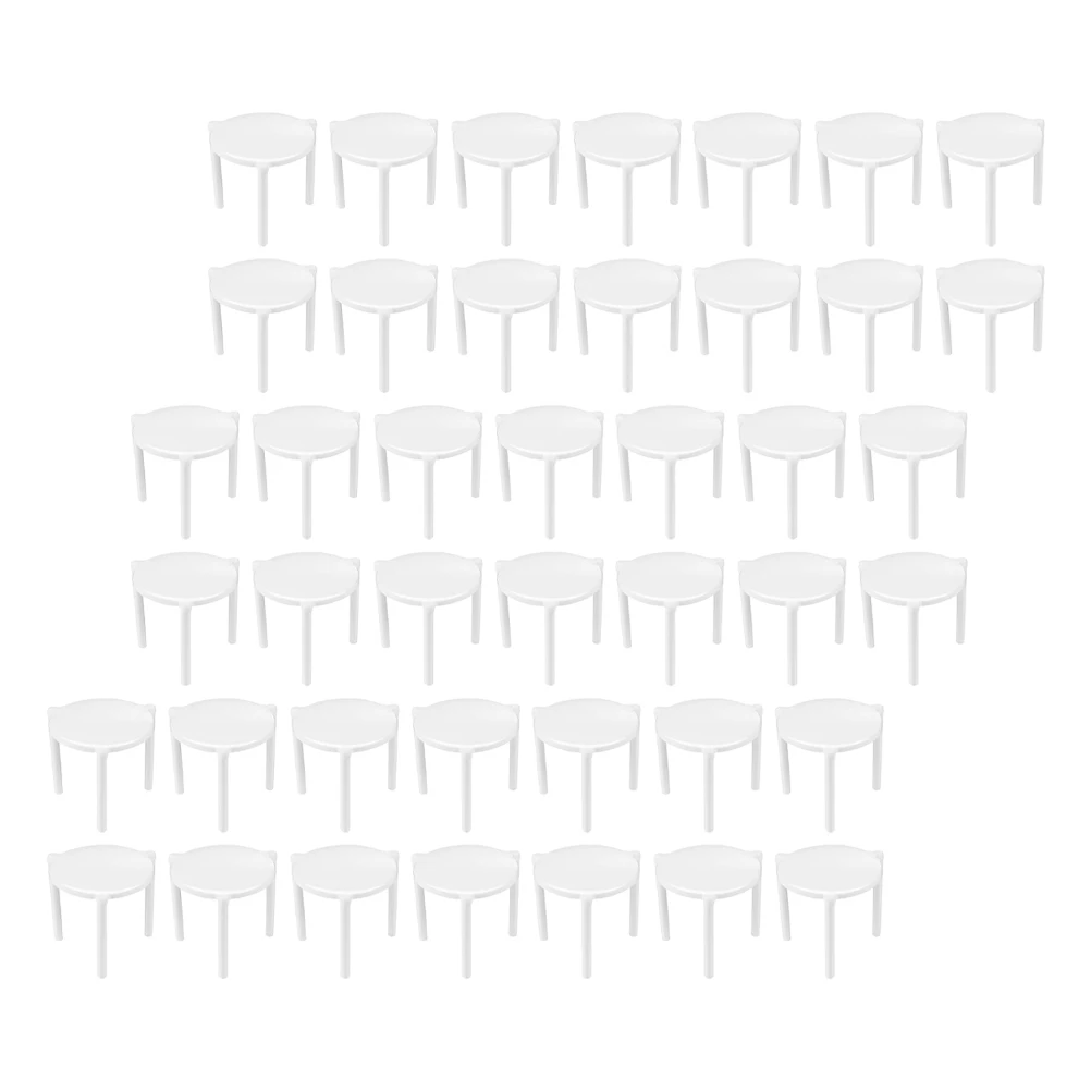 

100pcs Pizza Stand Tripod Stack Frame White Takeaway Camping Must Haves Lightweight Compact Storage ganizer for Home