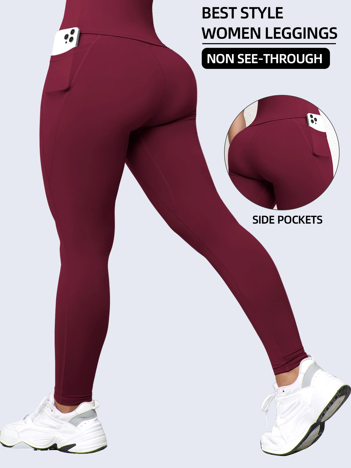 

High-waist Exercise Base Leggings - Ultra-soft Women's Abdominal-reducing Tight Pants - Sporty Running Casual Pants