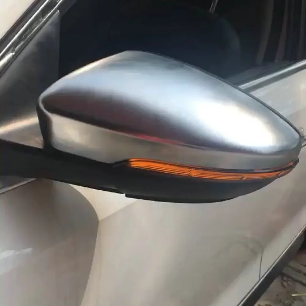 2 قطعة إشارة الانعطاف LED الديناميكية مع أضواء الترحيب الزرقاء لشركة فولكس فاجن باسات B7 CC شيروكو EOS ضوء بيتل 2011 2014 سهم مرآة جانبية #4