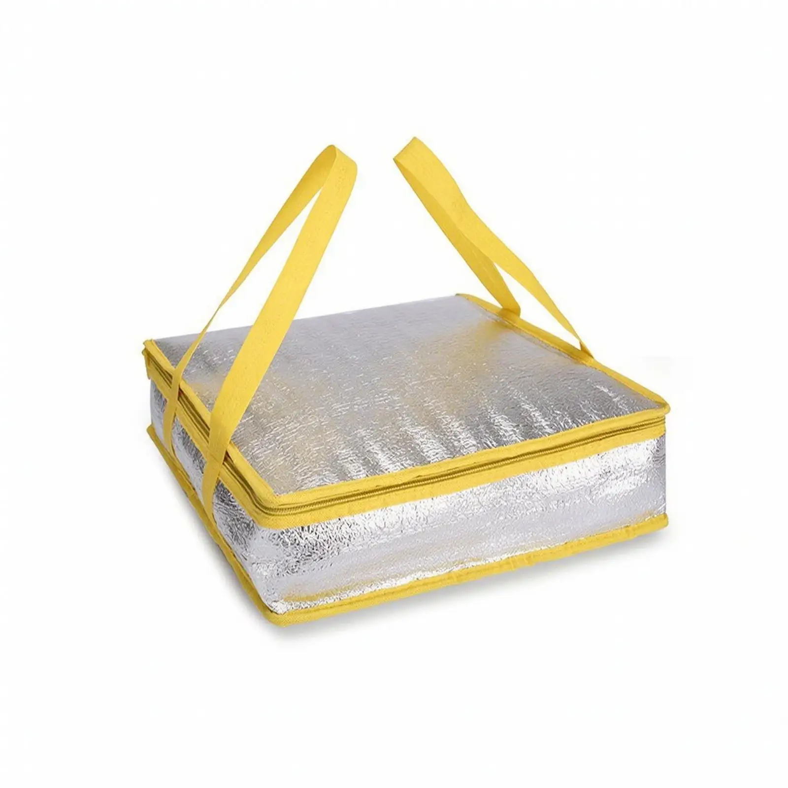 Foil Lined Thermal Pizza Carrier Bag Non Woven Delivery Tote for Keeping Pizzas Warm During Transport Tasks