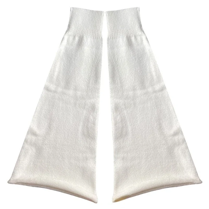 Harajuku Cute Flared Knitted Leg Warmers Japanese Long Student White Jk Spice Lolita Kawaii Leg Cover Fashion Girls Calf Gaiters