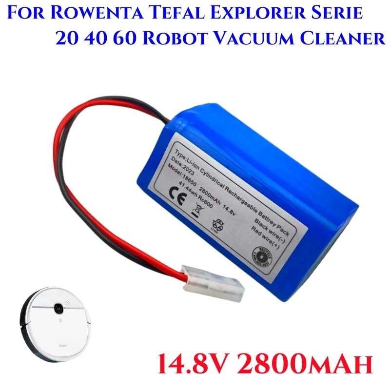 14.8V 2800mAh Li-ion Da Tian Gong battery plug Battery For Rowenta Tefal Explorer Serie 20 40 60 Robot Vacuum Cleaner Battery