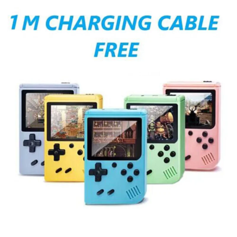 Built-in 500+ Classic arcade retro games Console for TV 5 inch Video Game Handheld Game Player for Game boy two player games