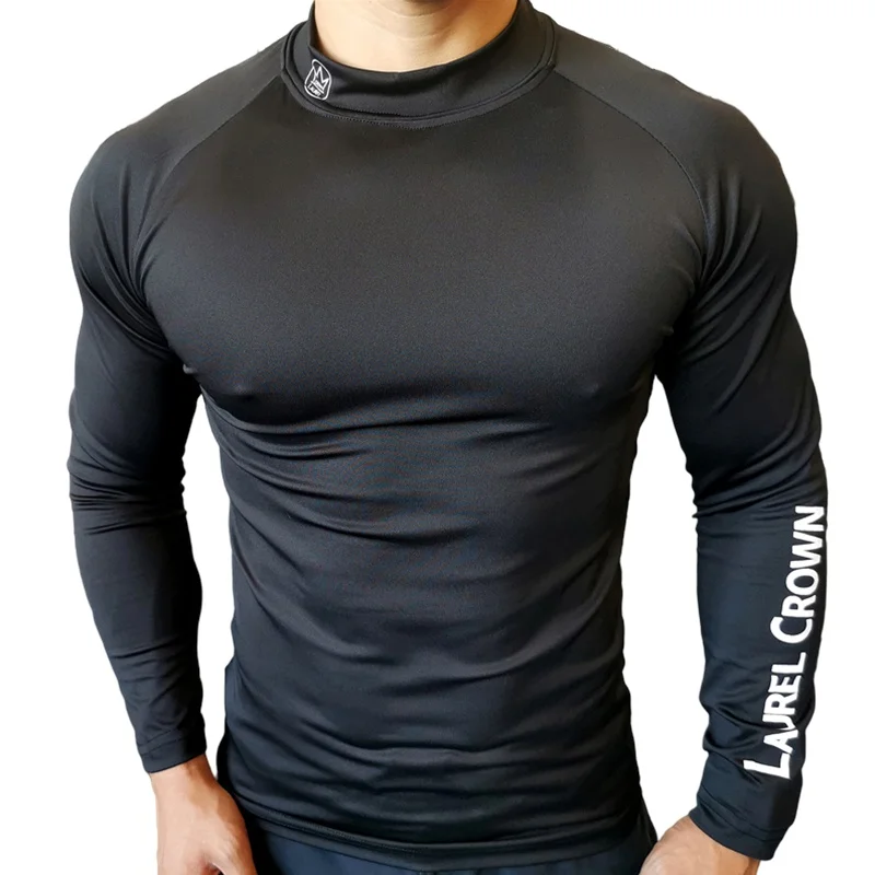 Camiseta deportiva para hombre, camisas de entrenamiento de manga larga, camisetas ajustadas de compresión para correr, ropa de entrenamiento muscular 12