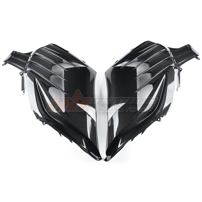 Knee Side Panels Covers Fairings Cowlings For KAWASAKI NINJA ZX14R ZZR-1400 2012 - 2020 Full Carbon Fiber 100%