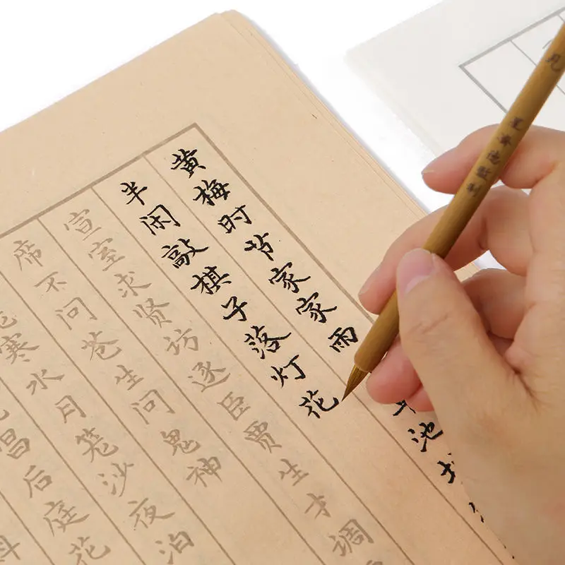 Chinese Classic Ancient Poems Calligraphy Copybook Small Regular Script Calligraphy Poems Collection Copybook Brush Pen Copybook