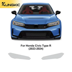 Car Headlight Film for Honda Civic Type R 2023 2024 Rearview A B Pillars Protection Film TPU PPF Transparent Foils Accessories