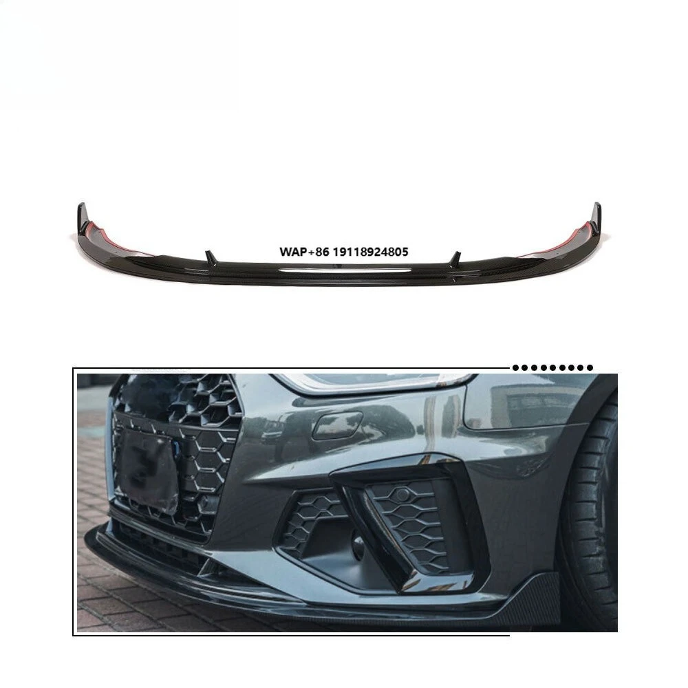 

Carbon Fiber Front Face Lip Spoiler for A4 S-LINE S4 Sedan 4-Door 2020-2021