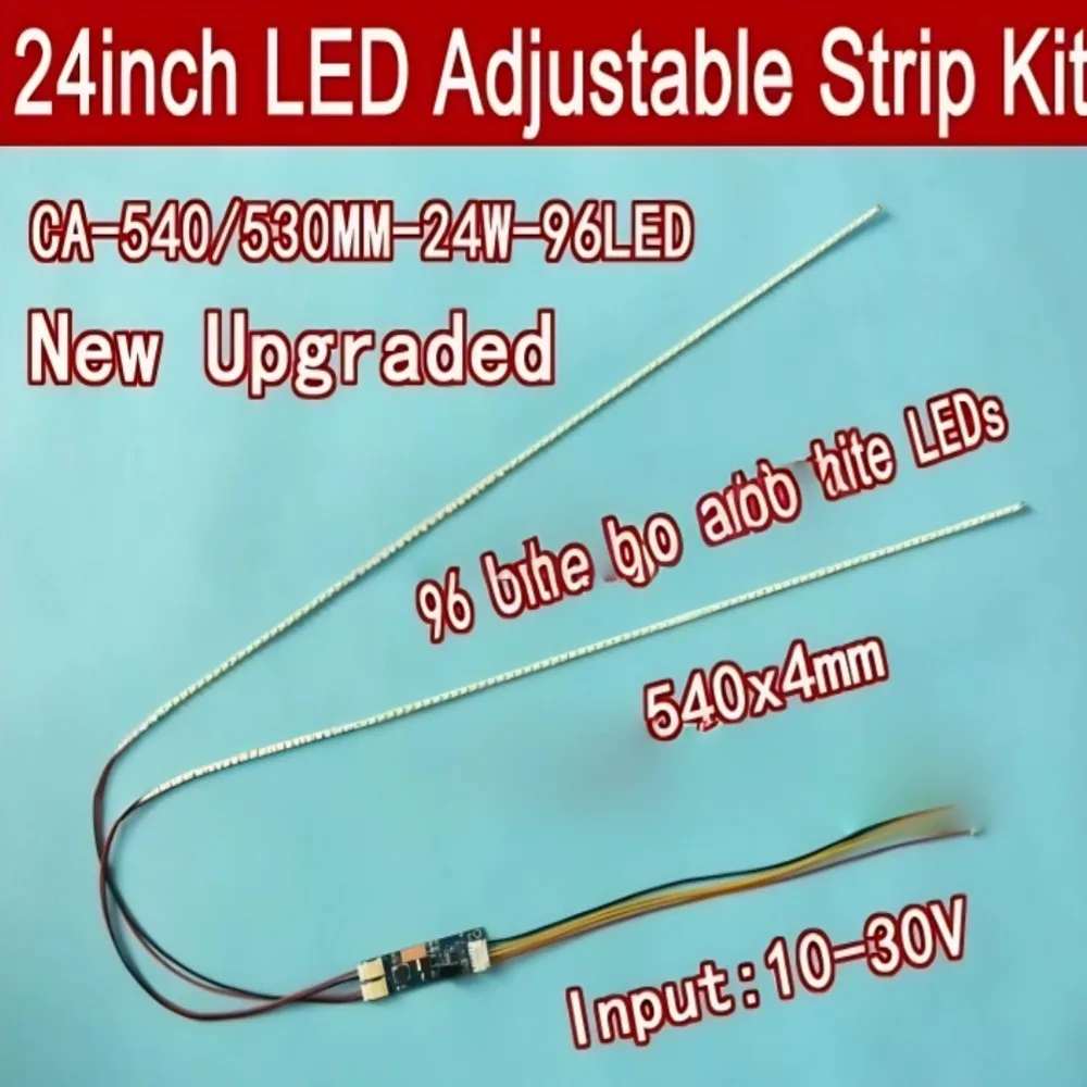 20 مجموعة من مجموعة تحديث مصابيح الإضاءة الخلفية LED العالمية لشرائط شاشات الكريستال السائل تدعم 24 بوصة 540 مم