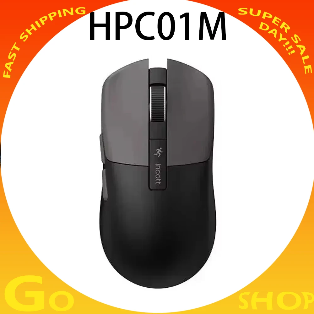 Incott Hpc01m Wireless Mouse Low Delay Paw3395 Sensor 2.4g Hot Swap Switch FPS Gaming Mouse Ergonomics Office Pc Gamer Accessory