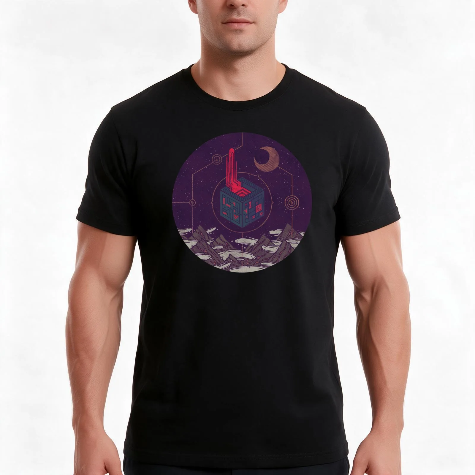 It Appeared in the Night Sky and It Made the Wind Sharp T-Shirt Summer Casual Cotton Tee Oversized Streetwear Tops
