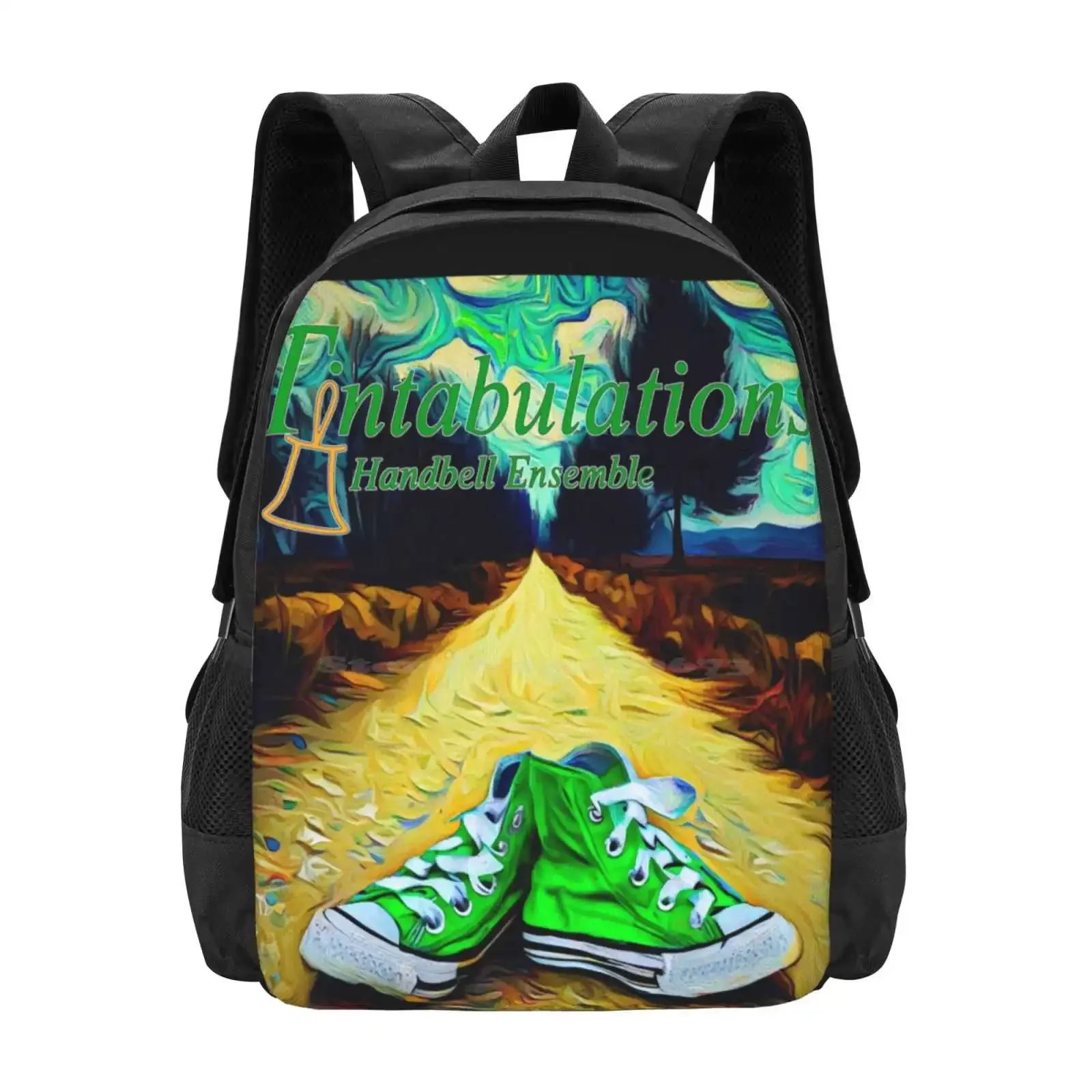 

Tintabulations The Road Not Taken (Logo) Hot Sale Schoolbag Backpack Fashion Bags Tintabulations Handbell Music Shoe Road Not