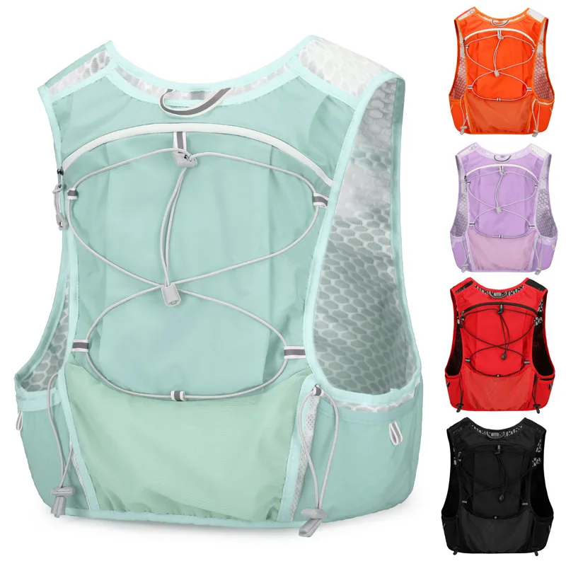 Vest water bottle storage, outdoor sports, cross-country hydration, marathon cycling, backpack, close-fitting backpack