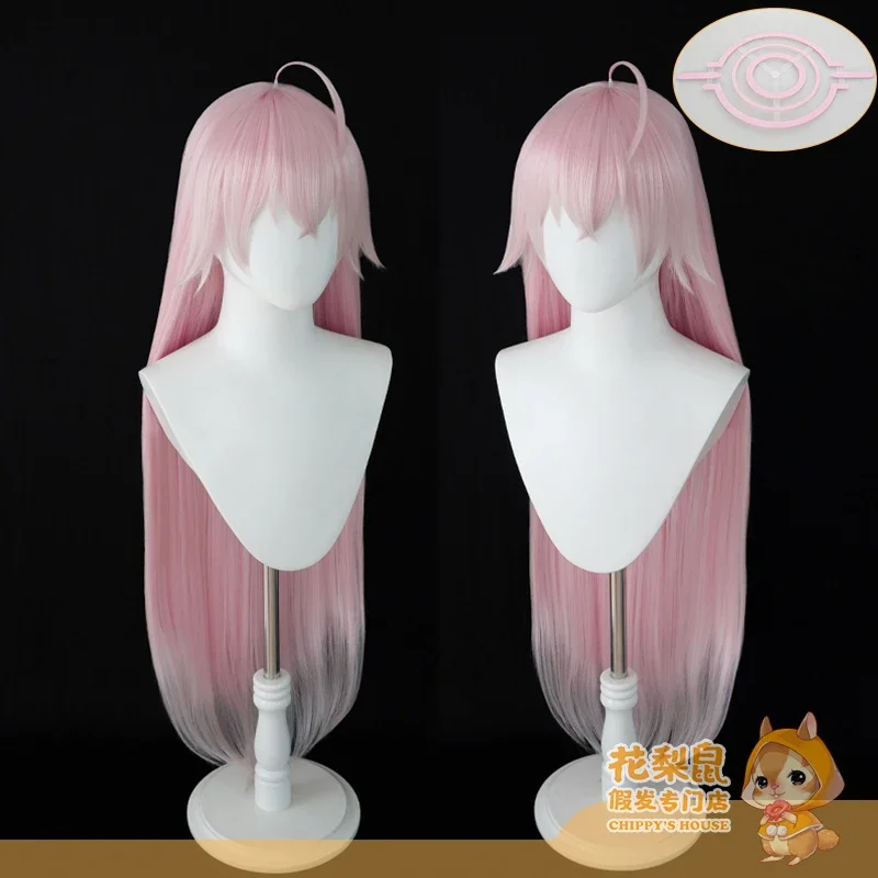 

Takanashi Hoshino Blue Archive Pink Wig Halo Cosplay Wig with Heat-resistant Synthetic Pink Hair Halloween Carnival Fancy Party
