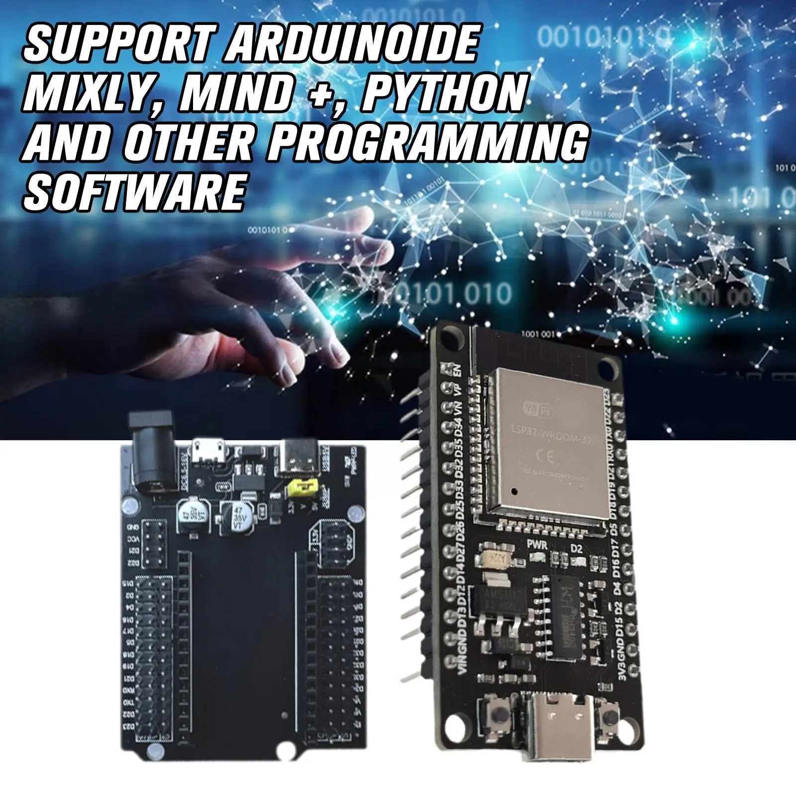 ESP32 Development Board TYPE-C USB CH340C WiFi+Bluetooth Power ESP32-DevKitC-32 Linux Supprt Core Dual Ultra-Low OTG window R9G5