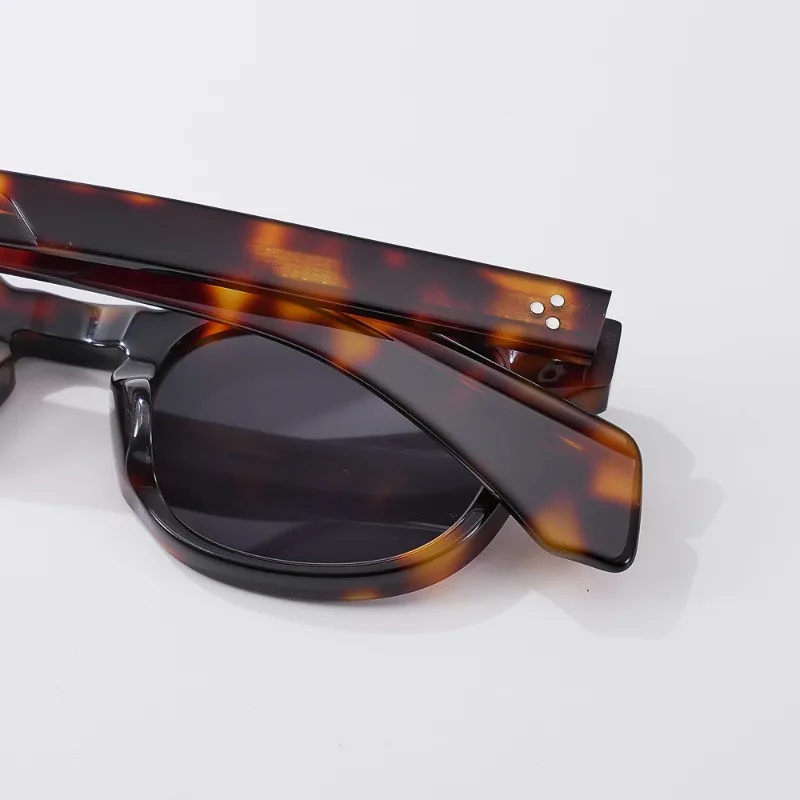 Klassische Vintage-Nieten-Sonnenbrille für Herren, Acetat, handgefertigt, hochwertige Fahrsonnenbrille, Damen, Outdoor, UV-Schutz, Retro-Brille