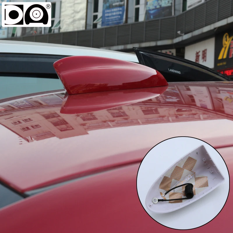 Universal Super Shark Fin Antenna Special Car Radio Aerials Piano Paint Stronger Signal For Opel Astra k