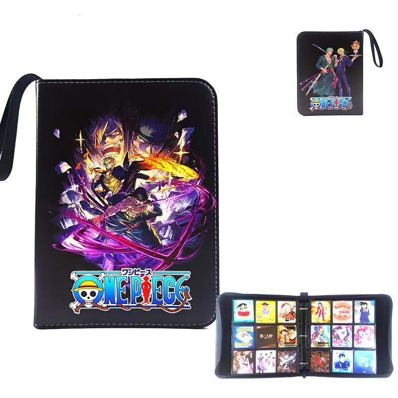 Luffy Card Binder One Piece Roronoa Zoro Fotoalbum Ritsboek 400/900 Pocket Holder TCG Kaarten Opslag, Anime Albums Cadeau