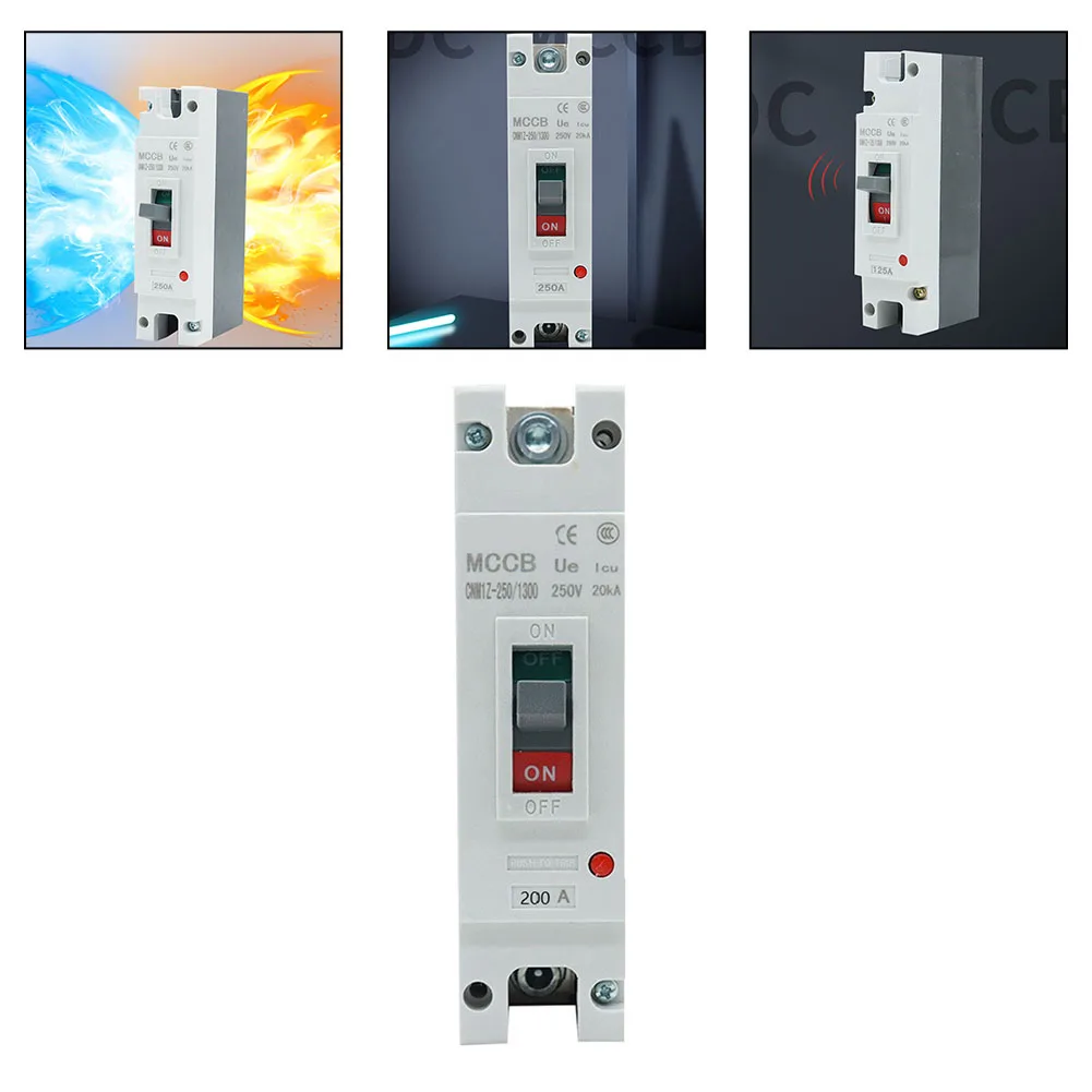 Solar Power Breaker DC Circuit Breaker For Power Distribution 150*62*38mm 12V To 500V Breaker 12V-500V Voltage Range