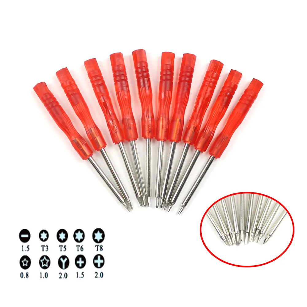 1 Set Tri-Wing Screwdriver Kit Screw Driver for Wii Gameboy GBA SP for DS Lite NDSi Xbox One 360 PS4 PS5 Triwing Repair Tools